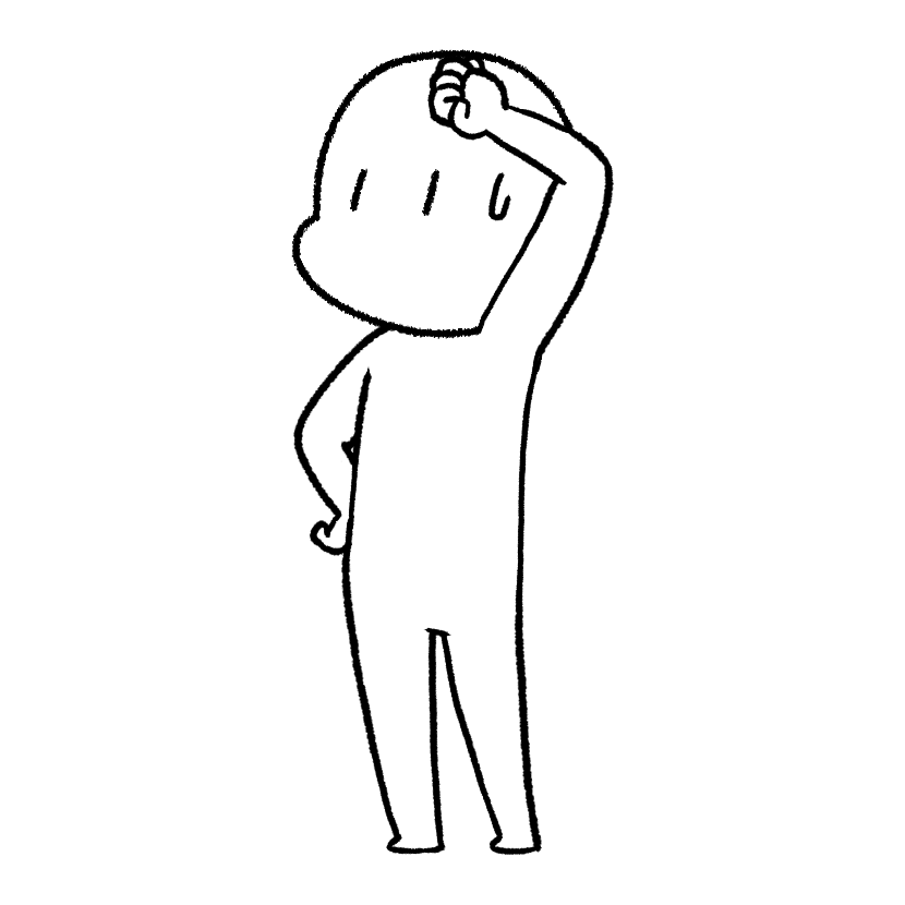手で汗を拭う（画像2）