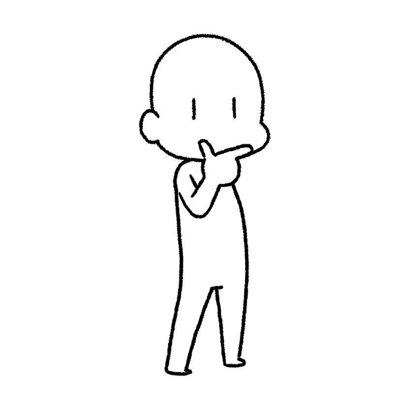 Finger gun at the chin