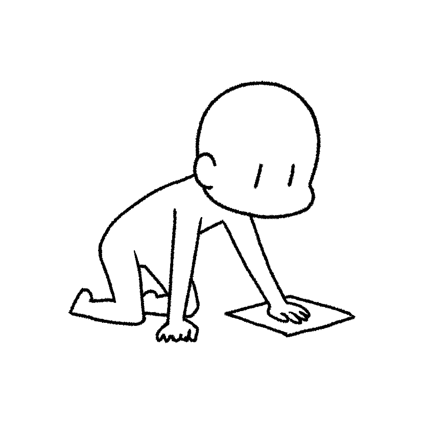 雑巾で拭く