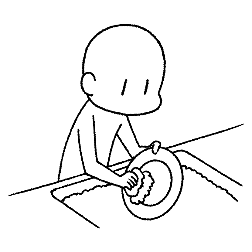 皿洗い