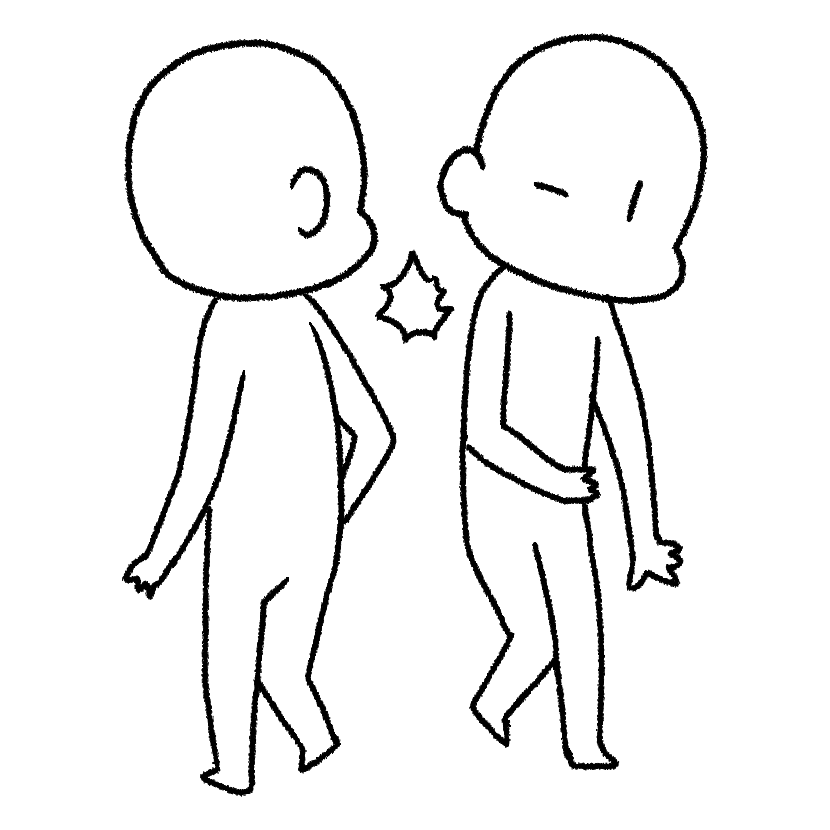 肩がぶつかる