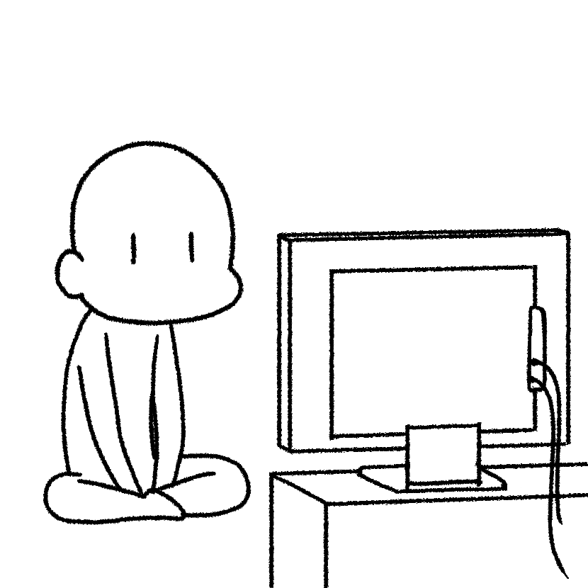 テレビを見る