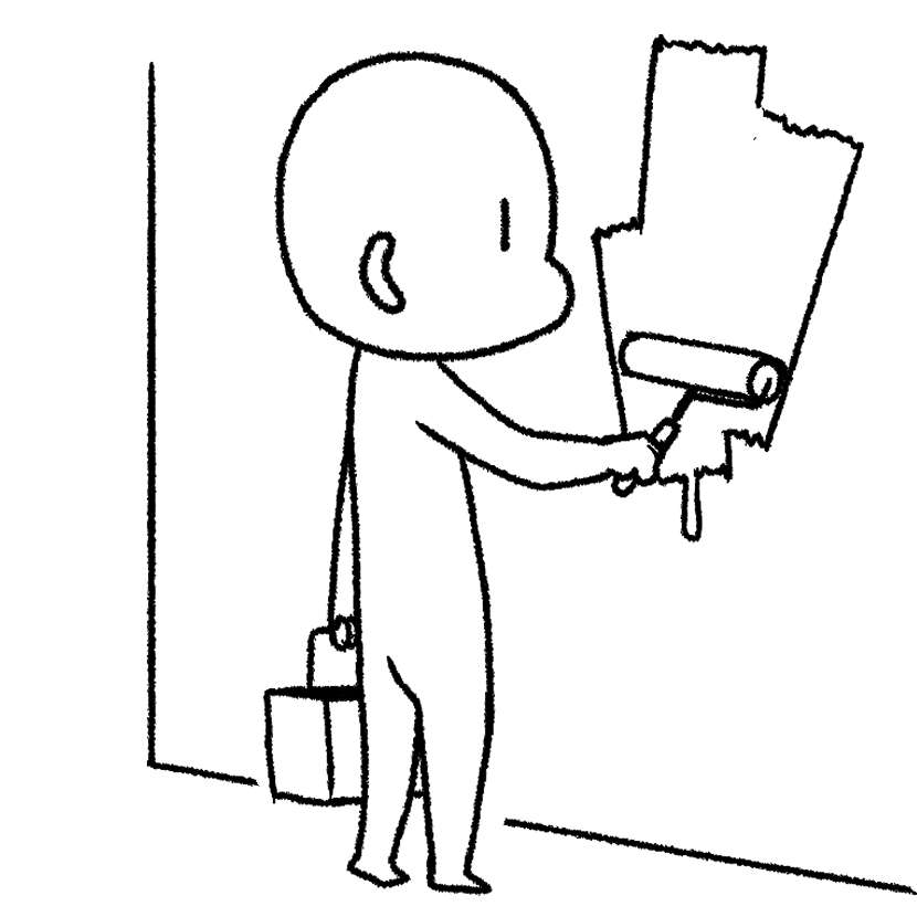 ペンキを塗る