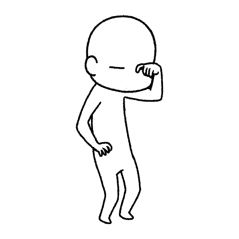目をこする