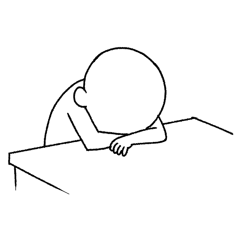 机伏し寝