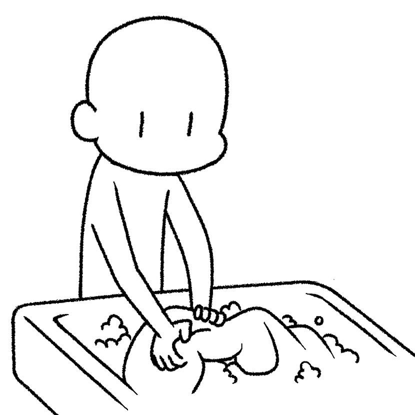 手洗いで洗濯