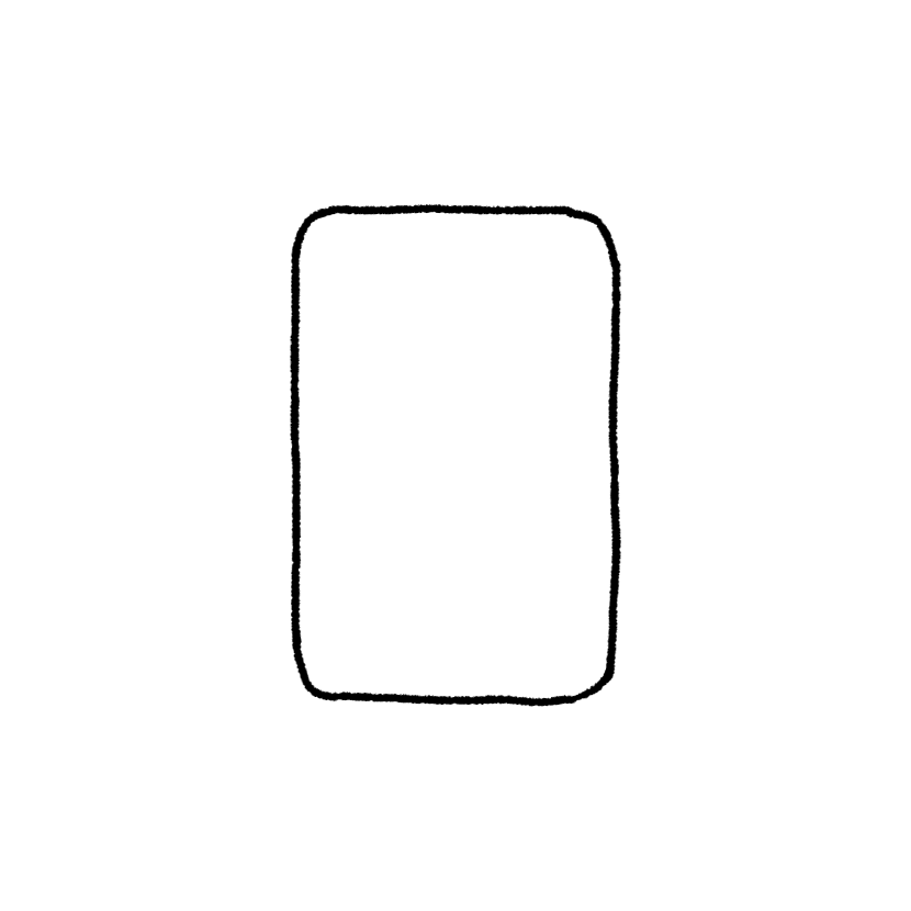 Large rectangular speech balloon without a tail