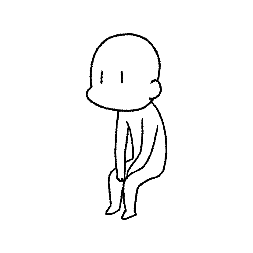 姿勢が悪い座り方