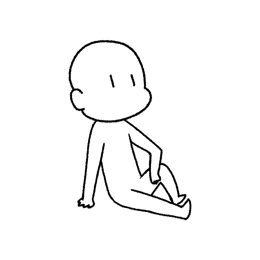 リラックスして座る