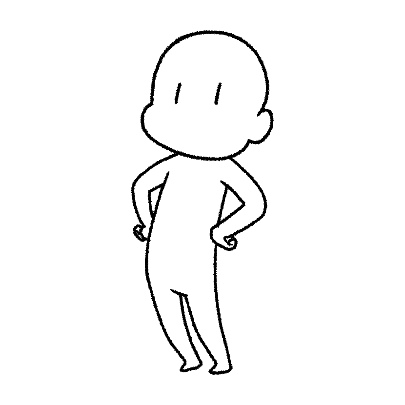 Mame standing proudly