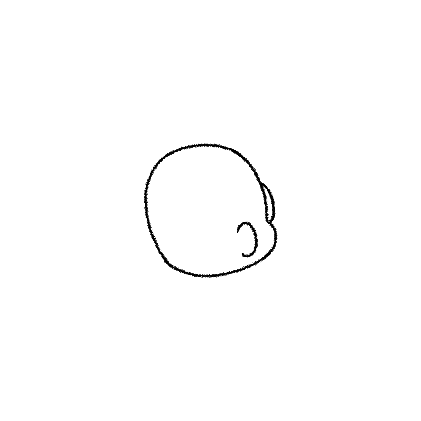 まめ頭セット（丸メガネ）（画像5）