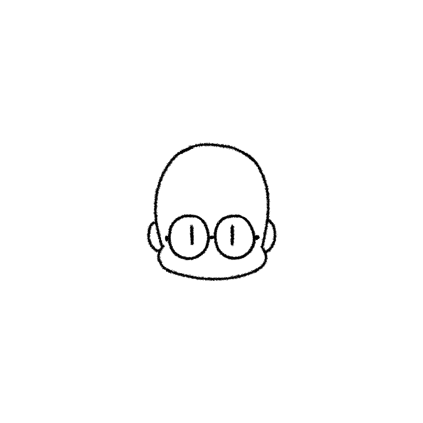 まめ頭セット（丸メガネ）（画像11）