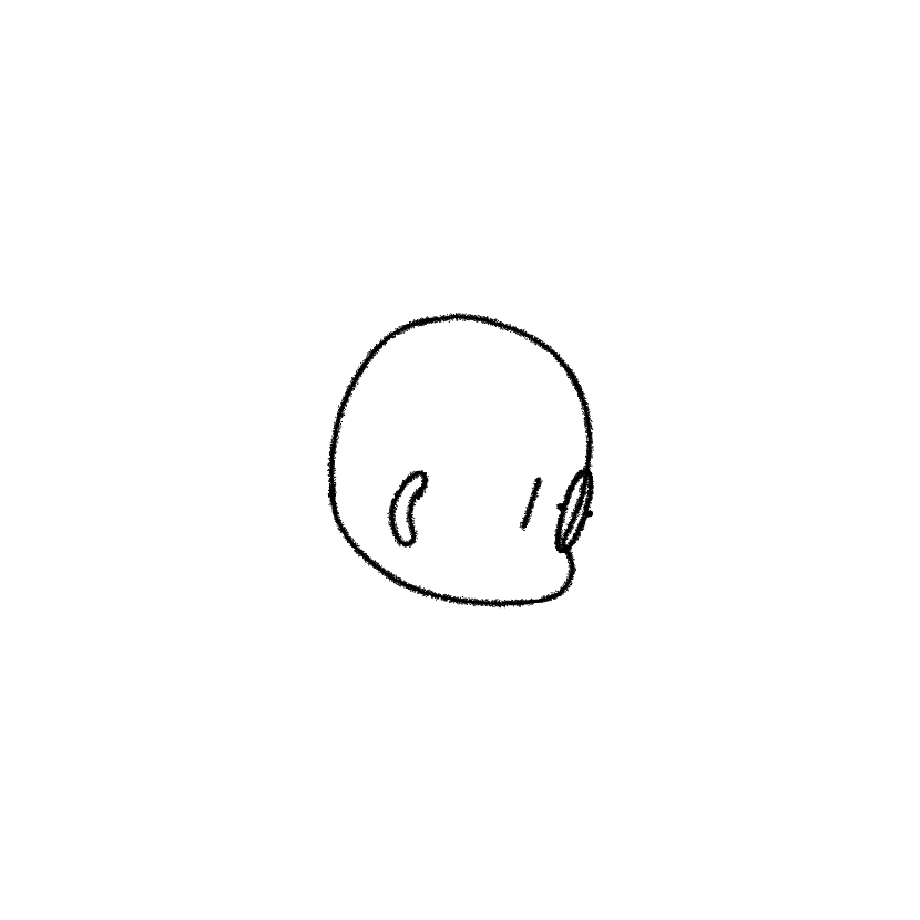 まめ頭セット（丸メガネ）（画像14）