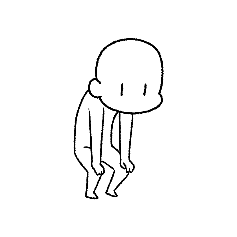 下を覗き込む