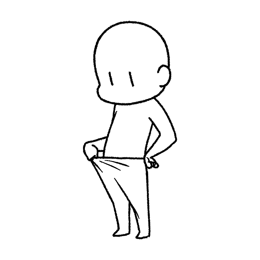 ウエストがゆるい