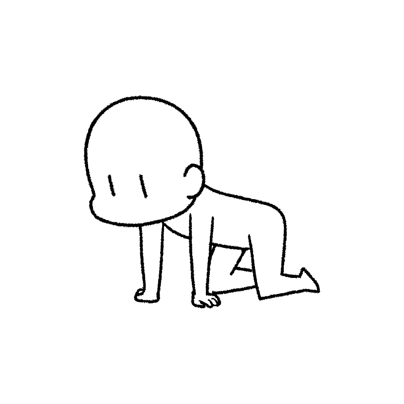 四つん這い