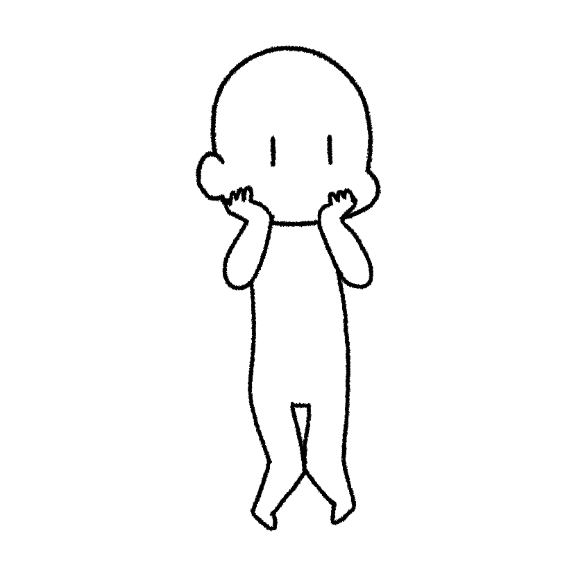 赤面している