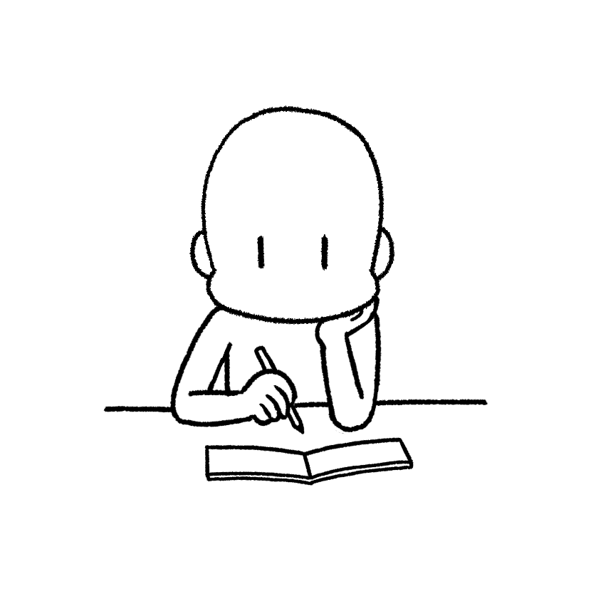 書く