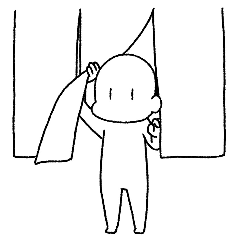 のれんをくぐる