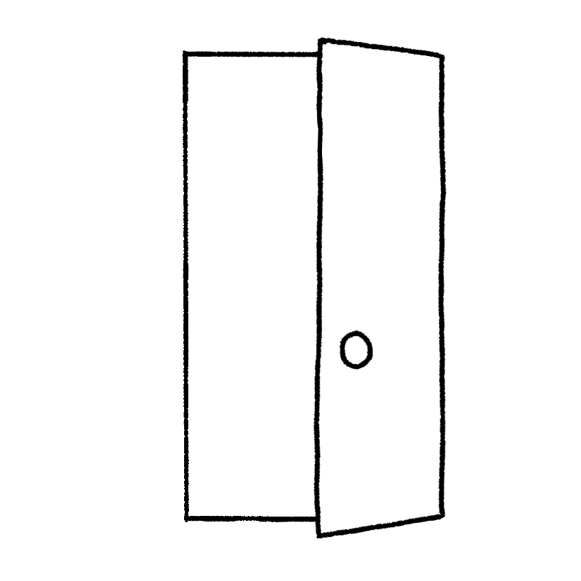 Coming Out Through a Door
