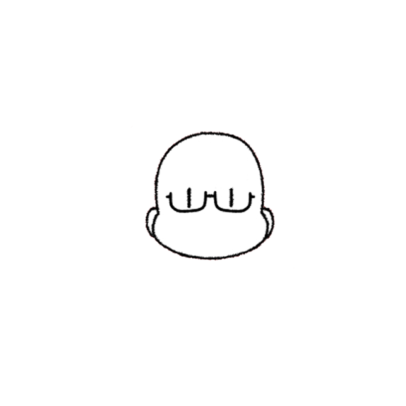 まめ頭セット（メガネ）
