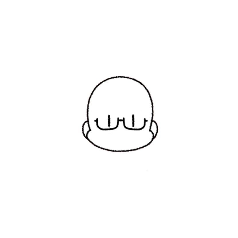 まめ頭セット（メガネ）（画像6）