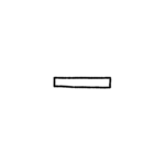 Long horizontal stroke
