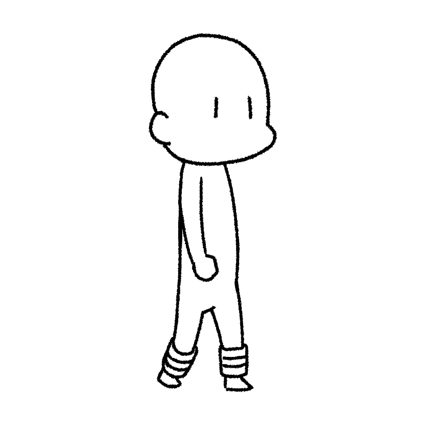 足に重りをつけて歩く