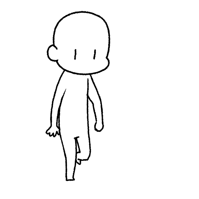Mame descending, character only