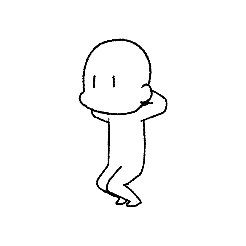 スクワット（中腰）（画像2）