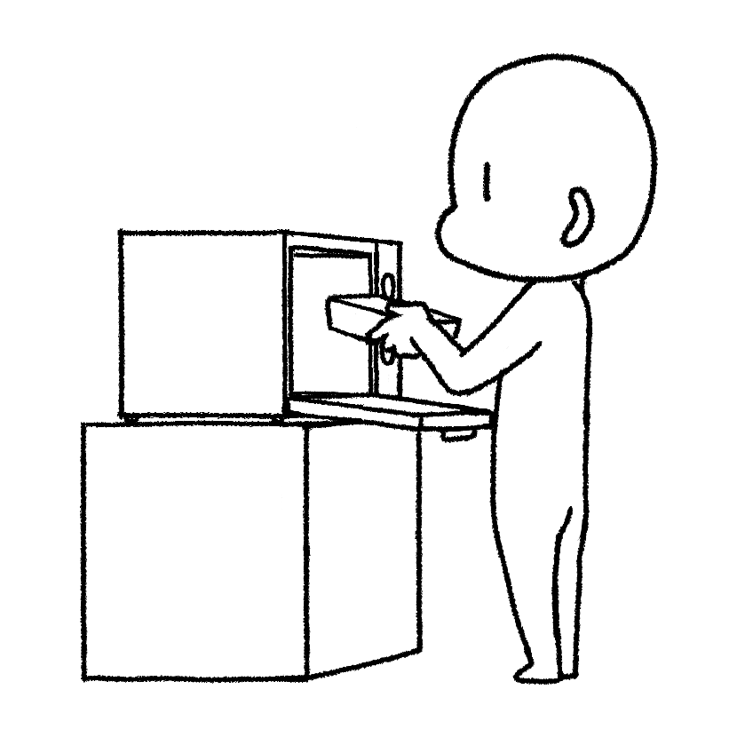 電子レンジを使う