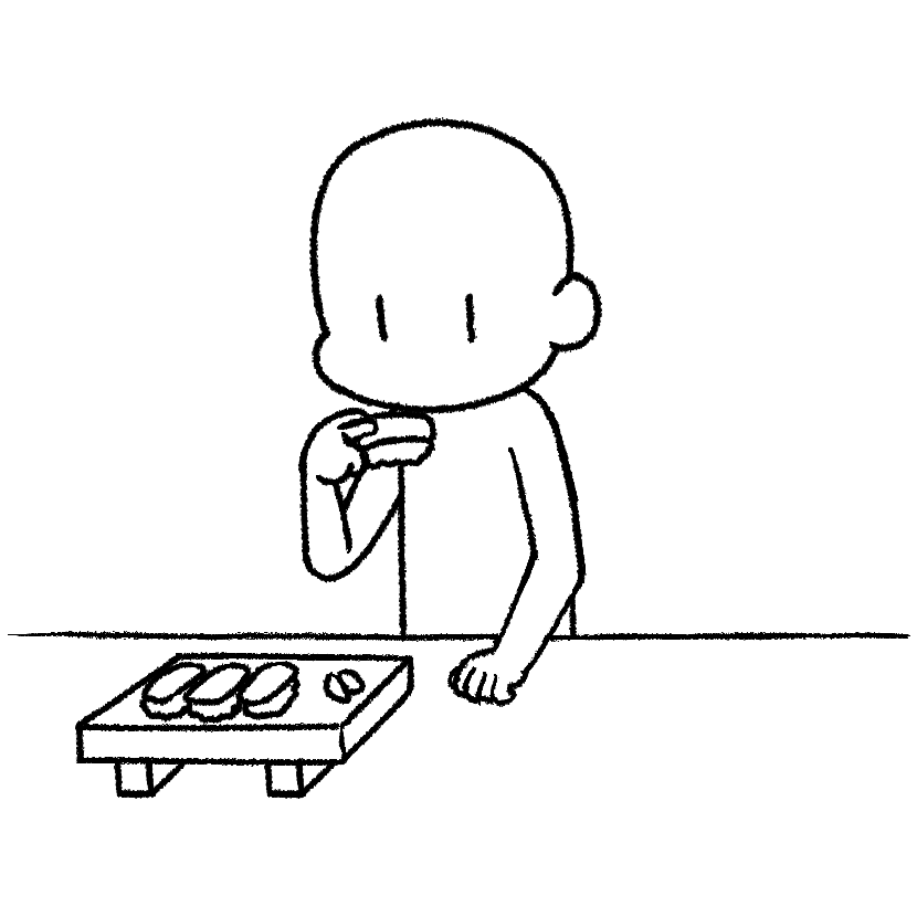手づかみで食べる（片手）（画像2）