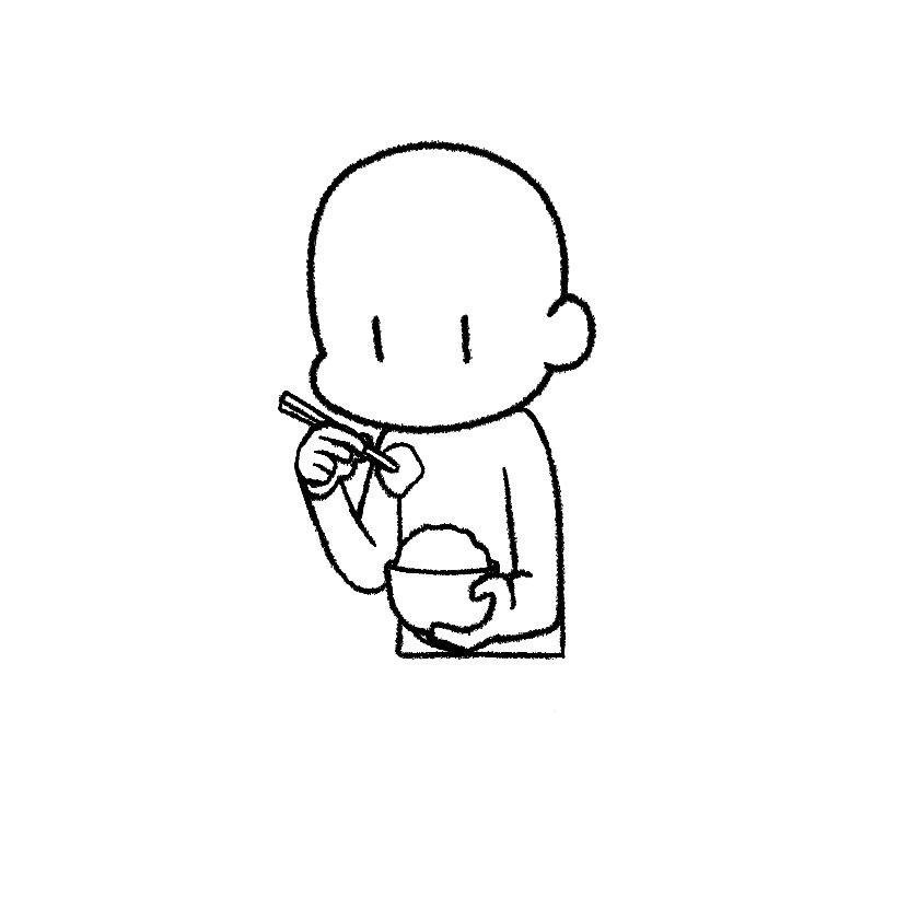 お箸で食べる（画像2）