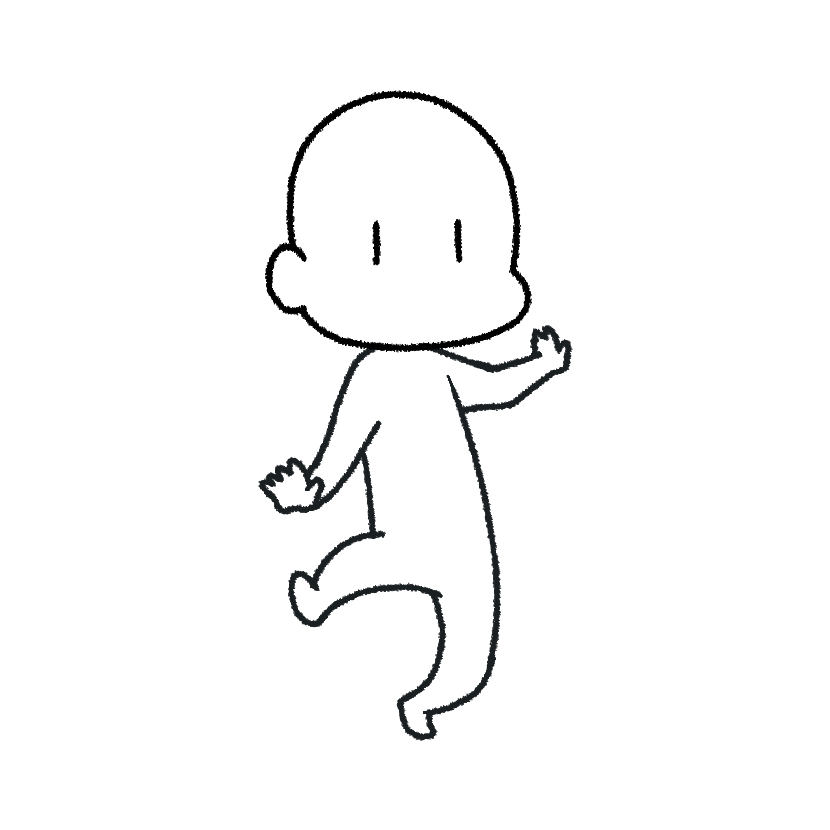 バランスを取りながら立つ
