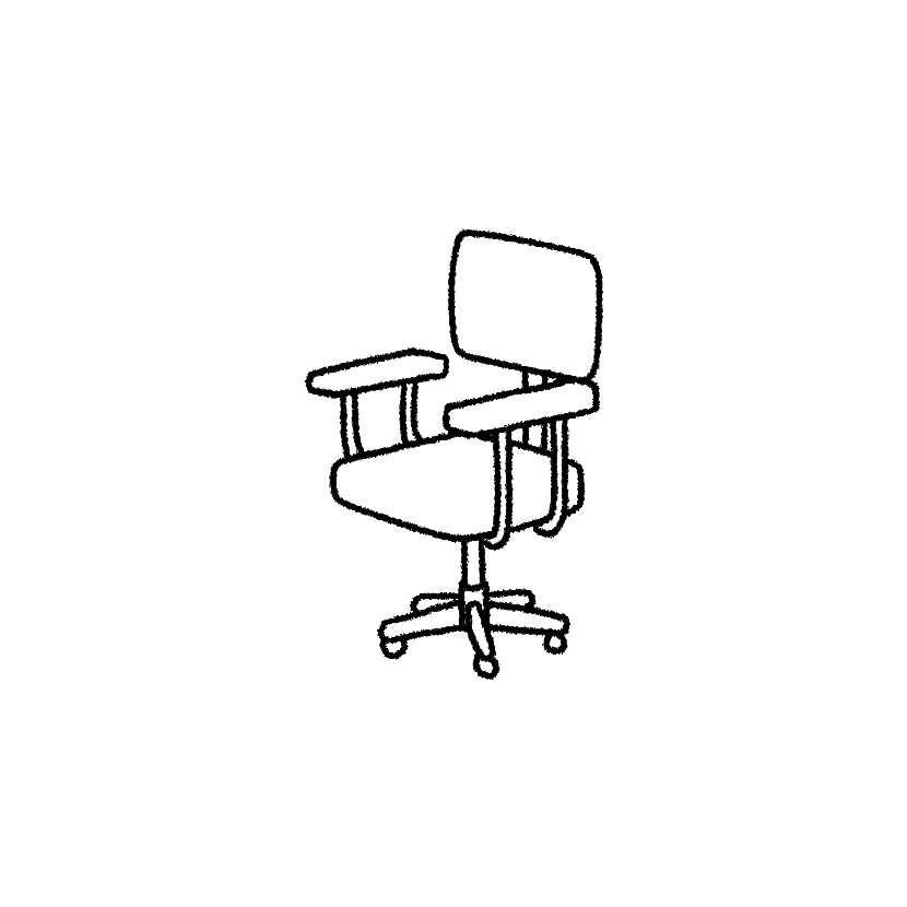 キャスター付オフィスチェア（画像4）