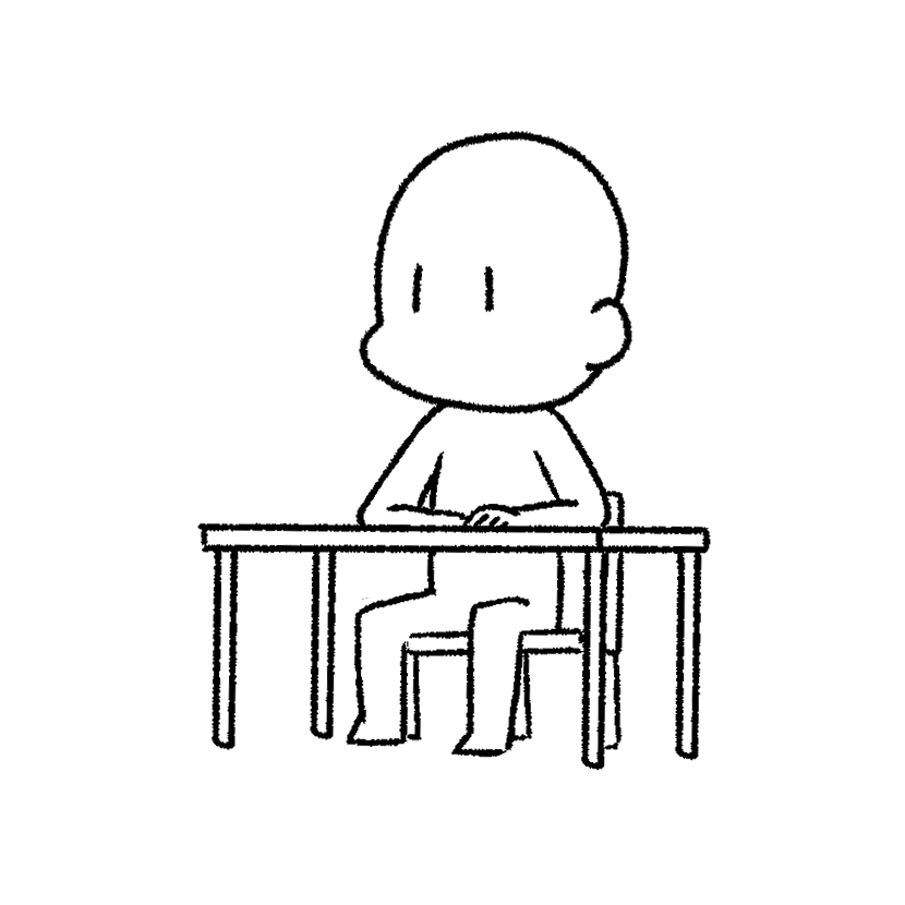 投票所の受付