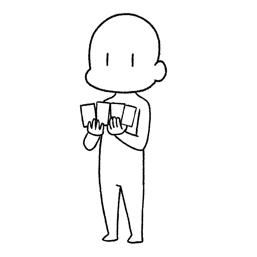 カードを見せる
