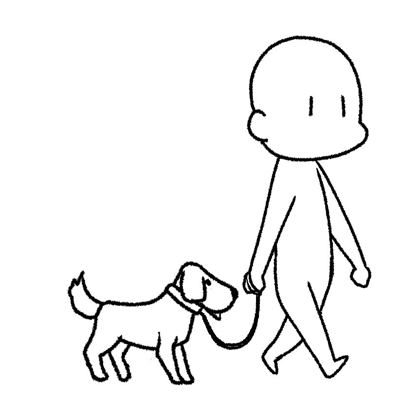 犬の散歩